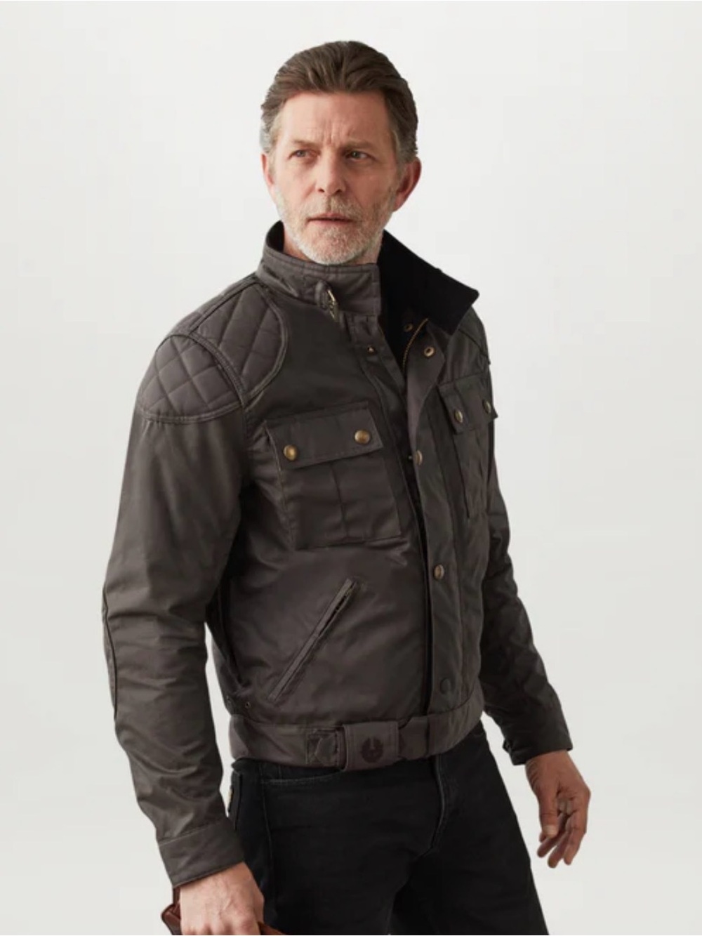 Belstaff Brooklands 2.0 Waxed Motorcycle Jacket, a classic short-style blouson - Picture 15 of 16